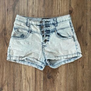 High Rise Jean Shorts